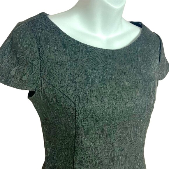 Zara W&B Collection Brocade Mini Dress Medium Goth - Picture 3 of 7